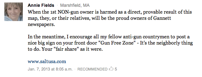 NYT Comment on gun map
