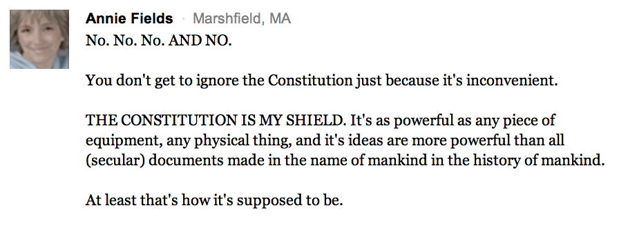 NYT Constitution is My Shield